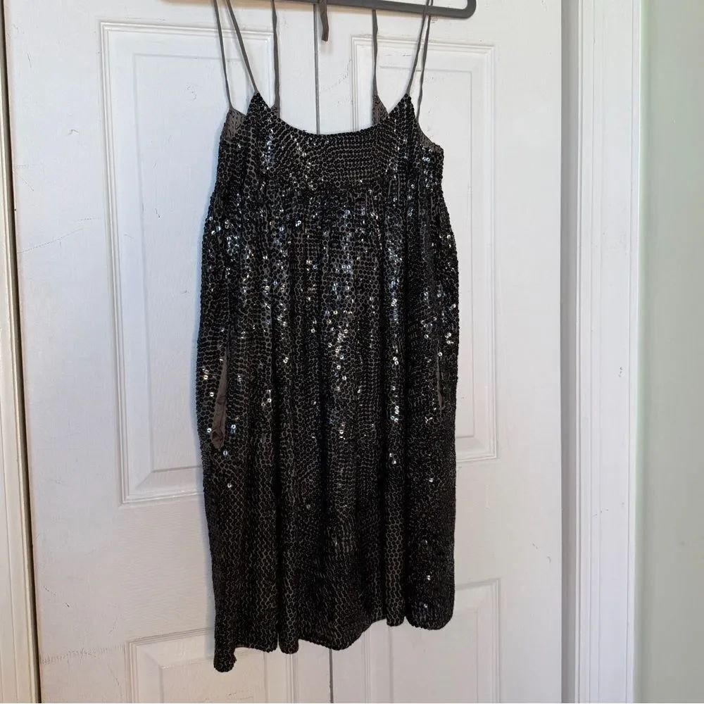 Y2K Babydoll Chan Luu Sequined and Silk Party Dress